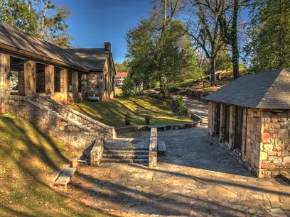 Indian Springs State Park Stone Pavilion